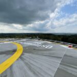 02.06.2022. Ostrowiec Św. Otwarcie lądowiska dla śmigłowców na dachu Szpitala Powiatowego / Emilia Sitarska / Radio Kielce