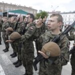 11.06.2022. Kielce. Przysięga żołnierzy 10. Świętokrzyskiej Brygady Wojsk Obrony Terytorialnej / Jarosław Kubalski / Radio Kielce