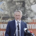 11.06.2022. Kielce. Przysięga żołnierzy 10. Świętokrzyskiej Brygady Wojsk Obrony Terytorialnej. Na zdjęciu: Zbigniew Koniusz - wojewoda świętokrzyski / Jarosław Kubalski / Radio Kielce