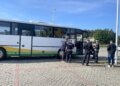 15.06.2022. Kielce. Otwarcie punktu kontroli autokarów na parkingu obok Hali Legionów / Monika Miller / Radio Kielce