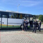 15.06.2022. Kielce. Otwarcie punktu kontroli autokarów na parkingu obok Hali Legionów / Monika Miller / Radio Kielce