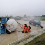 08.06.2022. Kazimierza Wielka. Ćwiczenia strażackie / Marta Gajda-Kruk / Radio Kielce