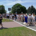 16.06.2022. Kazimierza Wielka. Boże Ciało. Procesja eucharystyczna w parafii pw. Podwyższenia Krzyża Świętego / Marta Gajda-Kruk / Radio Kielce