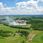 31.05.2022. Promnik. Dogaszanie pożaru wysypiska / Jarosław Kubalski / Radio Kielce