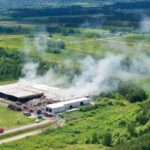 31.05.2022. Promnik. Dogaszanie pożaru wysypiska / Jarosław Kubalski / Radio Kielce