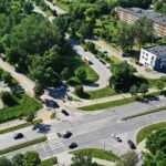 Skrzyżowanie ulic Jagiellońskiej, Kamińskiego, Podklasztornej i Karczówkowskiej / Jarosław Kubalski / Radio Kielce