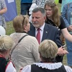 12.06.2022. Opatów. Koncert „Jawor u źródeł kultury. Zaproszenie”. Na zdjęciu w środku Andrzej Kryj - poseł PiS / Stanisław Blinstrub / Radio Kielce