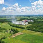 31.05.2022. Promnik. Dogaszanie pożaru wysypiska / Jarosław Kubalski / Radio Kielce