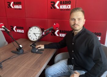 Cezary Zioło - prezes LKS Samborzec / Grażyna Szlęzak / Radio Kielce