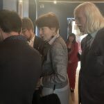 04.06.2022. Sandomierz. Wystawa prac Stanisława Hiszpańskiego. Na zdjęciu (w środku): Bogna Hiszpańska - córka Stanisława Hiszpańskiego / Grażyna Szlęzak / Radio Kielce