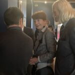 04.06.2022. Sandomierz. Wystawa prac Stanisława Hiszpańskiego. Na zdjęciu (w środku): Bogna Hiszpańska - córka Stanisława Hiszpańskiego / Grażyna Szlęzak / Radio Kielce