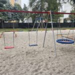 04.06.2022. Sandomierz. Nowy plac zabaw na terenie MOSIR-u / Grażyna Szlęzak / Radio Kielce