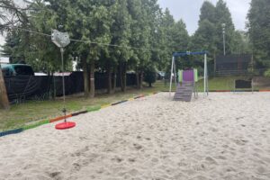 04.06.2022. Sandomierz. Nowy plac zabaw na terenie MOSIR-u / Grażyna Szlęzak / Radio Kielce