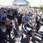 11.06.2022. Kielce, Targi Kielce. I Międzynarodowe Targi Boksu. Ustanowienie rekordu Polski w jednoczesnym treningu / Jarosław Kubalski / Radio Kielce