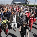 11.06.2022. Kielce, Targi Kielce. I Międzynarodowe Targi Boksu. Ustanowienie rekordu Polski w jednoczesnym treningu / Jarosław Kubalski / Radio Kielce