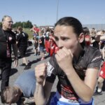 11.06.2022. Kielce, Targi Kielce. I Międzynarodowe Targi Boksu. Ustanowienie rekordu Polski w jednoczesnym treningu / Jarosław Kubalski / Radio Kielce