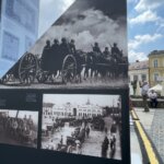 09.06.2022. Kielce, Rynek. Wystawa „Zbiorowy portret rodzin II Rzeczpospolitej” / Jarosław Kubalski / Radio Kielce