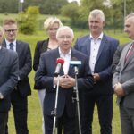 01.06.2022. Cierchy. Konferencja ws. dotacji z rządowego programu Polski Ład / Wiktor Taszłow / Radio Kielce