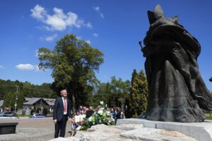 03.06.2022. Masłów. 15. Spotkanie Integracyjne Dzieci i Młodzieży o Specjalnych Potrzebach Edukacyjnych z Kielc i regionu świętokrzyskiego. Na zdjęciu: Zbigniew Koniusz - wojewoda świętokrzyski / Wiktor Taszłow / Radio Kielce