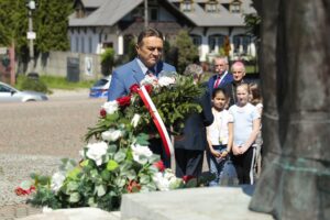 03.06.2022. Masłów. 15. Spotkanie Integracyjne Dzieci i Młodzieży o Specjalnych Potrzebach Edukacyjnych z Kielc i regionu świętokrzyskiego. Na zdjęciu: Mirosław Gębski - starosta kielecki / Wiktor Taszłow / Radio Kielce