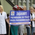 10.06.2022. Kielce. Protest pielęgniarek / Wiktor Taszłow / Radio Kielce