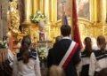 08.06.2022. Kielce. Jubileusz 20-lecia reaktywacji LO im. świętej Jadwigi Królowej. Msza święta. Na zdjęciu: Marek Mendyk - biskup świdnicki / Wiktor Taszłow / Radio Kielce
