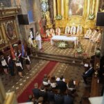 08.06.2022. Kielce. Jubileusz 20-lecia reaktywacji LO im. świętej Jadwigi Królowej. Msza święta / Wiktor Taszłow / Radio Kielce