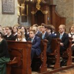 08.06.2022. Kielce. Jubileusz 20-lecia reaktywacji LO im. świętej Jadwigi Królowej. Msza święta / Wiktor Taszłow / Radio Kielce