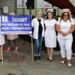 10.06.2022. Kielce. Protest pielęgniarek / Wiktor Taszłow / Radio Kielce