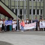 10.06.2022. Kielce. Protest pielęgniarek / Wiktor Taszłow / Radio Kielce