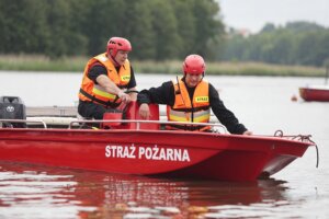 10.06.2022. Cedzyna. Ćwieczenia „Wielka Woda 2022” / Wiktor Taszłow / Radio Kielce