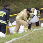 10.06.2022. Cedzyna. Ćwieczenia „Wielka Woda 2022” / Wiktor Taszłow / Radio Kielce