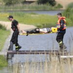 10.06.2022. Cedzyna. Ćwieczenia „Wielka Woda 2022” / Wiktor Taszłow / Radio Kielce