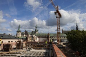 15.06.2022. Kielce. Budowa nowej siedziby Teatru Lalki i Aktora „Kubuś” / Wiktor Taszłow / Radio Kielce