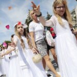 16.06.2022. Kielce. Boże Ciało. Procesja do czterech ołtarzy / Wiktor Taszłow / Radio Kielce