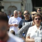 16.06.2022. Kielce. Boże Ciało. Procesja do czterech ołtarzy / Wiktor Taszłow / Radio Kielce