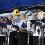 05.06.2022. Ostrowiec Świętokrzyski. Koncert „Jawor u źródeł kultury. Zaproszenie” . Na zdjęciu: Grupa Kobiet Aktywnych z Wólki Bodzechowskiej / Jarosław Kubalski / Radio Kielce