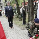 12.06.2022. Kielce. Święto 2. Pułku Artylerii Lekkiej Legionów. Uroczystość przed  Pomnikiem Pamięci 2 PALL. Na zdjęciu senator Krzysztof Słoń / Jarosław Kubalski / Radio Kielce