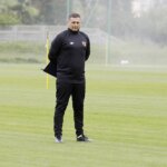 14.06.2022 Kielce. Trening piłkarzy Korony Kielce. Na zdjeciu nowy asystent trenera Michał Macek / Jarosław Kubalski / Radio Kielce