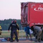 23.06.2022. Pastwiska. Wypadek / fot. Ratownictwo Powiatu Ostrowieckiego