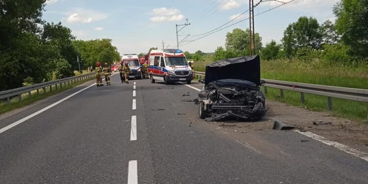 06.06.2022. Łążek. Wypadek / Komenda Powiatowa Policji w Sandomierzu