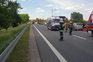 06.06.2022. Łążek. Wypadek / Komenda Powiatowa Policji w Sandomierzu