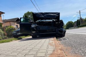 06.06.2022. Bieliny. Wypadek / Wiktor Taszłow / Radio Kielce