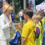 11.06.2022. Opatów. Świętokrzyskie Orły 2022. Eliminacje. Na zdjęciu: Anna Krupka - wiceminister sportu i turystyki / Emilia Sitarska / Radio Kielce