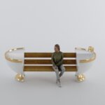 Ćmielów. Wizualizacje. Projekt ławeczek / Fot. UMiG Ćmielów