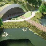 Wizualizacja centrum rekreacyjno-wypoczynkowego przy ulicy Chałupki / UMiG Działoszyce