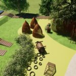 Wizualizacja centrum rekreacyjno-wypoczynkowego przy ulicy Chałupki / UMiG Działoszyce