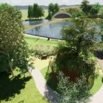 Wizualizacja centrum rekreacyjno-wypoczynkowego przy ulicy Chałupki / UMiG Działoszyce