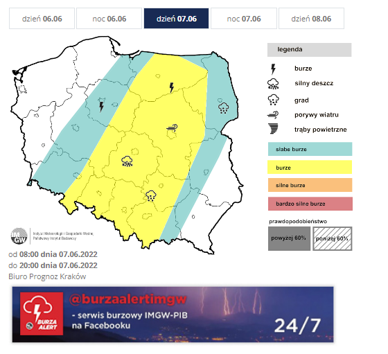 Burze z gradem jednak nas nie ominą [PROGNOZA POGODY] - Radio Kielce