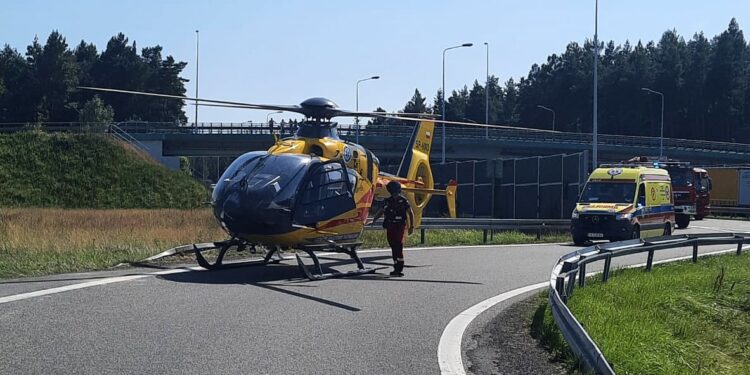 21.07.2022. Suchedniów. Wypadek / Fot. KP PSP Skarżysko